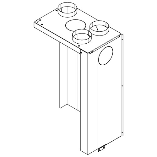 Austroflamm - 63x40x42 K Konvektionsmantel links klapp Kaminzubehör