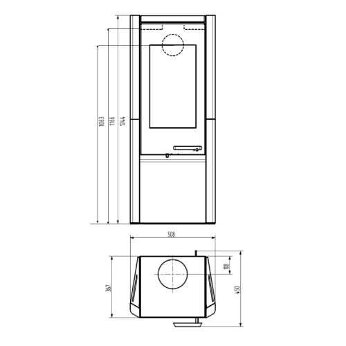 Wamsler Myro-H Kaminofen 8 kW