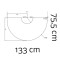 Vorschau: Morsoe - Glasvorlegeplatte 6 mm, 133 x 75,5 cm - 7400 / 7300 Kaminzubehör