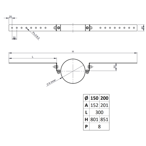 Sparrenhalter light - Tecnovis TEC-LAS-DECO