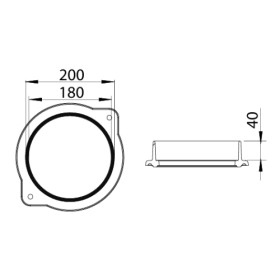 Leda - Heizgasstutzen Ø 200 mm Kaminzubehör