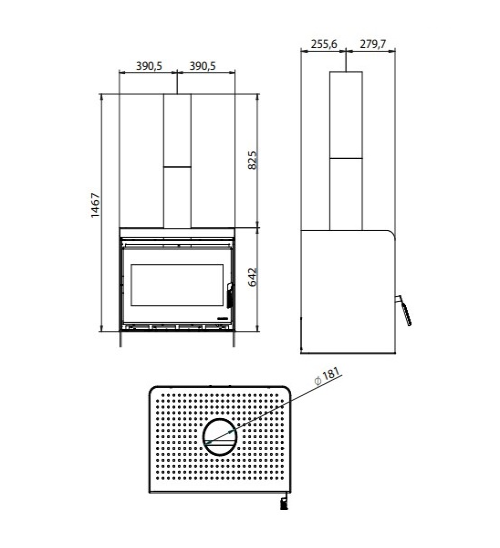 Palazzetti Asia 80 Kaminofen | 12,4 kW