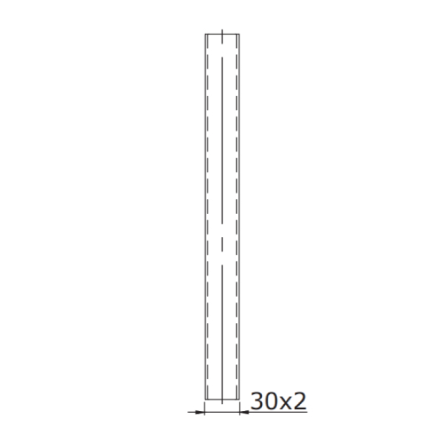Verlängerungsrohr 30 x 30 mm für DWECO20 L = 1000 mm - doppelwandig - Jeremias DW-BLACK