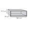 Vorschau: Kaminzubehör Skantherm - Strahlschutzeinsatz für Optik-Box für 60,3 cm breite Box