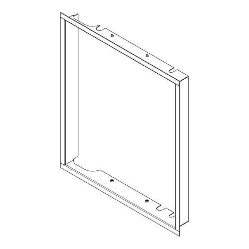 Austroflamm - 65x57 Designrahmen klapp flach, Ausführung in gussgrau Kaminzubehör