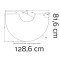 Vorschau: Morsoe - Glasvorlegeplatte 6 mm, 128,6 x 81,6 cm - 7900 / 7800 Kaminzubehör