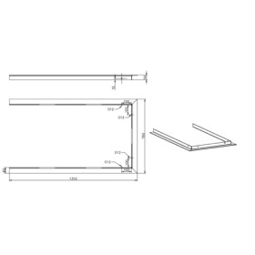 Spartherm - Tragrahmen für Arte U-90h Kaminzubehör