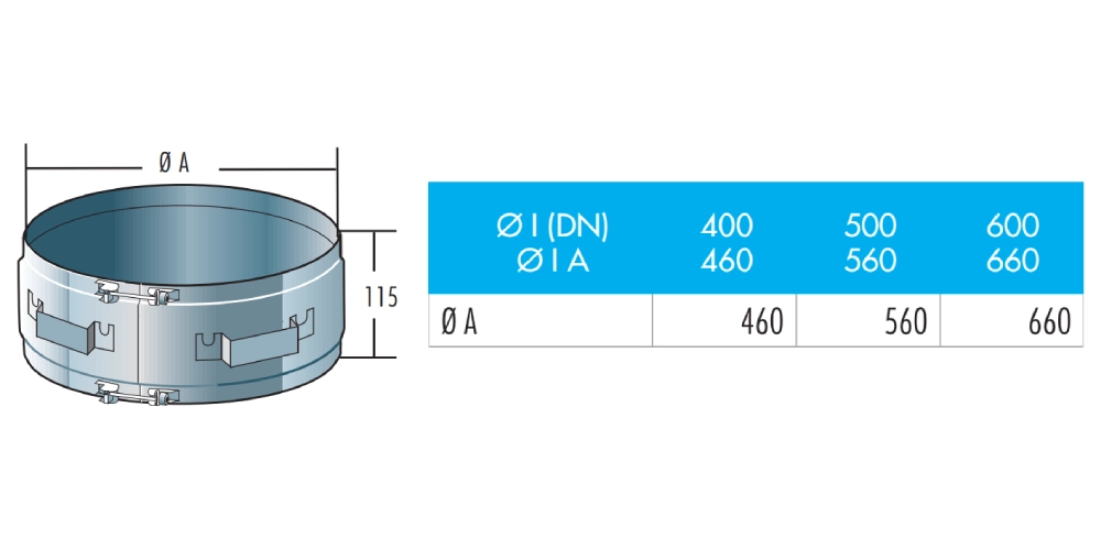 Klemmband als Montagehilfe - doppelwandig - Raab DW-Alkon