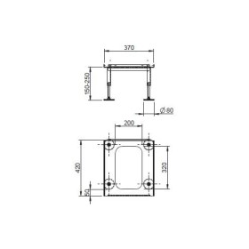 Leda - Traglager T1 für RUBIN K15 / K16 / K17 Kaminzubehör