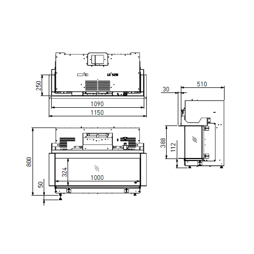 DRU Virtuo 100/3 Evolve Elektrokamin