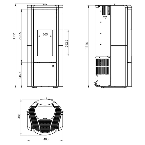 Pelletofen Olsberg Arina 3.0 | 6 kW raumluftunabhängig