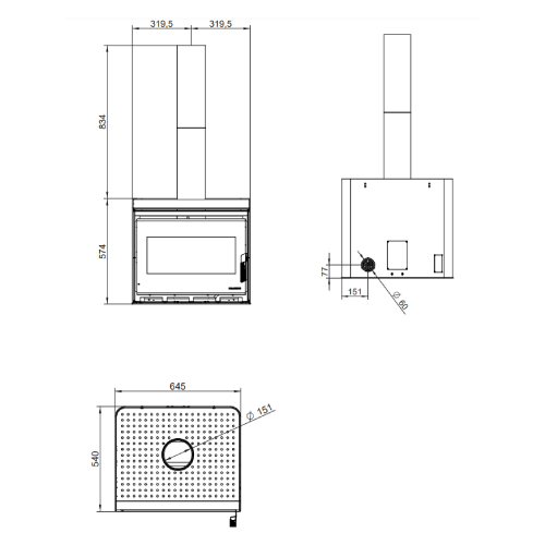 Palazzetti Asia 70 Kaminofen 9 kW