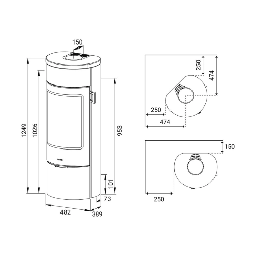 Lotus Prestige Magic 40 Kaminofen 5 kW