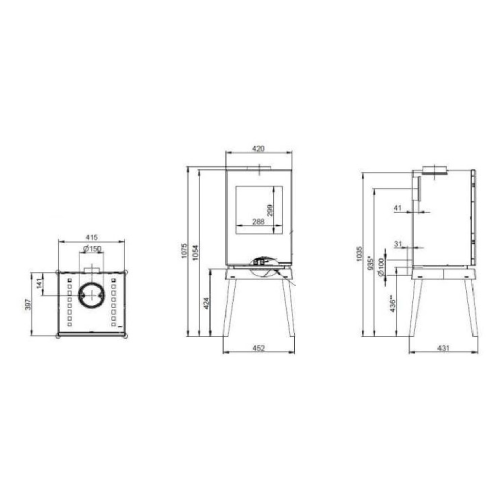 Wodtke Yoko new edition Kaminofen 6 kW