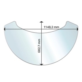 Aduro - Glasbodenplatte Ellipse XL Kaminzubehör