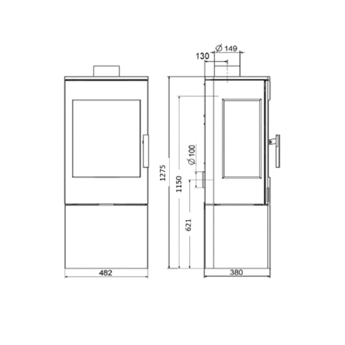 Haas und Sohn SALZBURG easy Kaminofen 6 kW