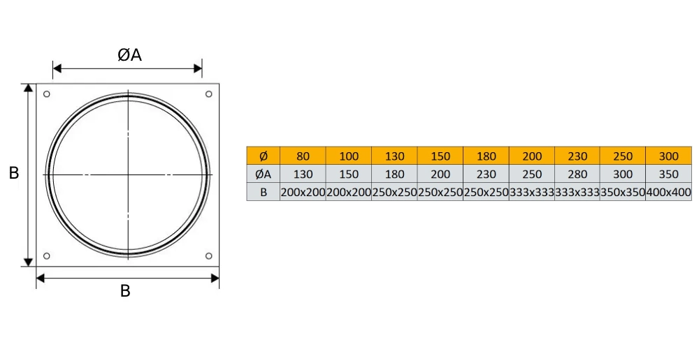 Grundplatte für Bogen mit Stützfuß - Schiedel ICS