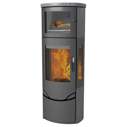 Lotus Prio 7M Indian Night Kaminofen 6 kW mit Backfach