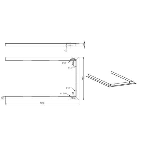 Spartherm - Tragrahmen für Arte U-90h Kaminzubehör