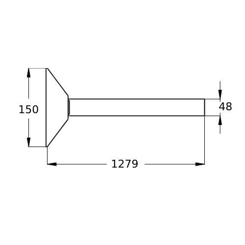 Verlängerung für Wandhalter "Typ L6" - Schiedel ICS
