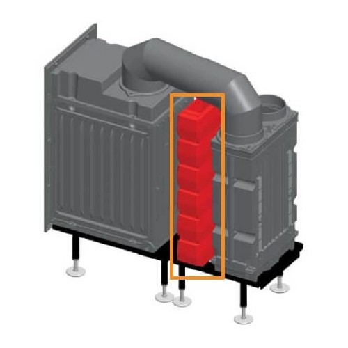 Leda - LSB Guss-Speicherblock, 5 STK Element Kaminzubehör