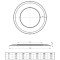 Vorschau: Ofenrohr - Wandrosette 55 mm gussgrau - Tecnovis TEC-Stahl