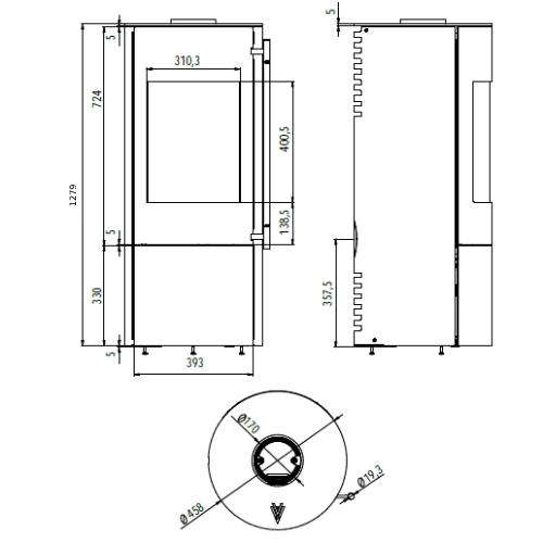 Haas und Sohn LURE hsc Kaminofen 5,5 kW