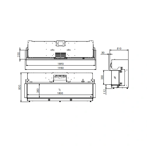 DRU Virtuo 180/3 Evolve Elektrokamin