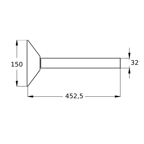 Verlängerung für Wandhalter "Typ L2" - Schiedel ICS