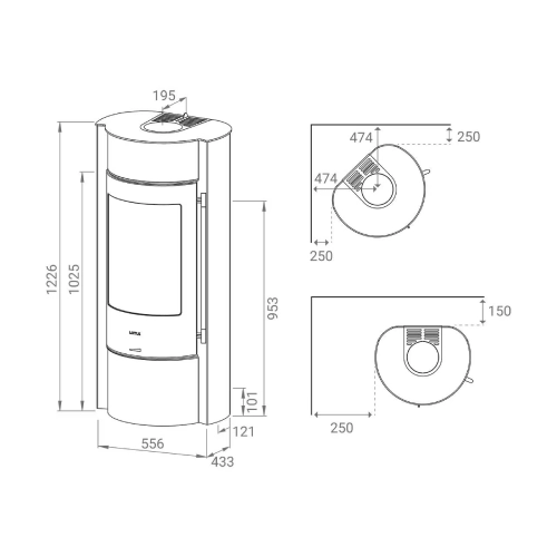 Lotus Prestige MST Kaminofen 5 kW Speicherofen