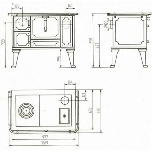 Wamsler Jubiläumsherd K 138 J Holzherd 7 kW