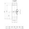 Vorschau: Ofenrohr - Längenelement 500 mm mit Drosselklappe und Tür (mit Einzug) - schwarz - Tecnovis TEC-Stahl