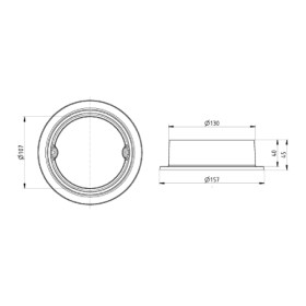 Leda - Rohrstutzen Ø 130 mm für K15 Kaminzubehör