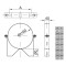 Vorschau: Wand- und Deckenabstandshalter statisch, 60 mm - doppelwandig - Reuter DW-Systeme