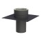 Vorschau: Grundplatte für Kaminerhöhung bis 450°C/N1 (mit rundem Einschub) - doppelwandig - Jeremias DW-BLACK
