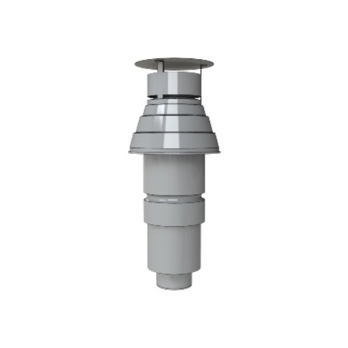 Mündungsabschluss, unlackiert, nur für C91 Installation Ø150/100 mm - DRU LAS ES-I 150/100
